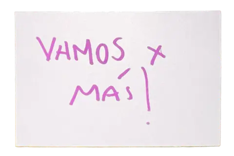 Mensajito escrito a mano por unx conventillerx