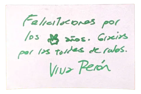 Mensajito escrito a mano por unx conventillerx